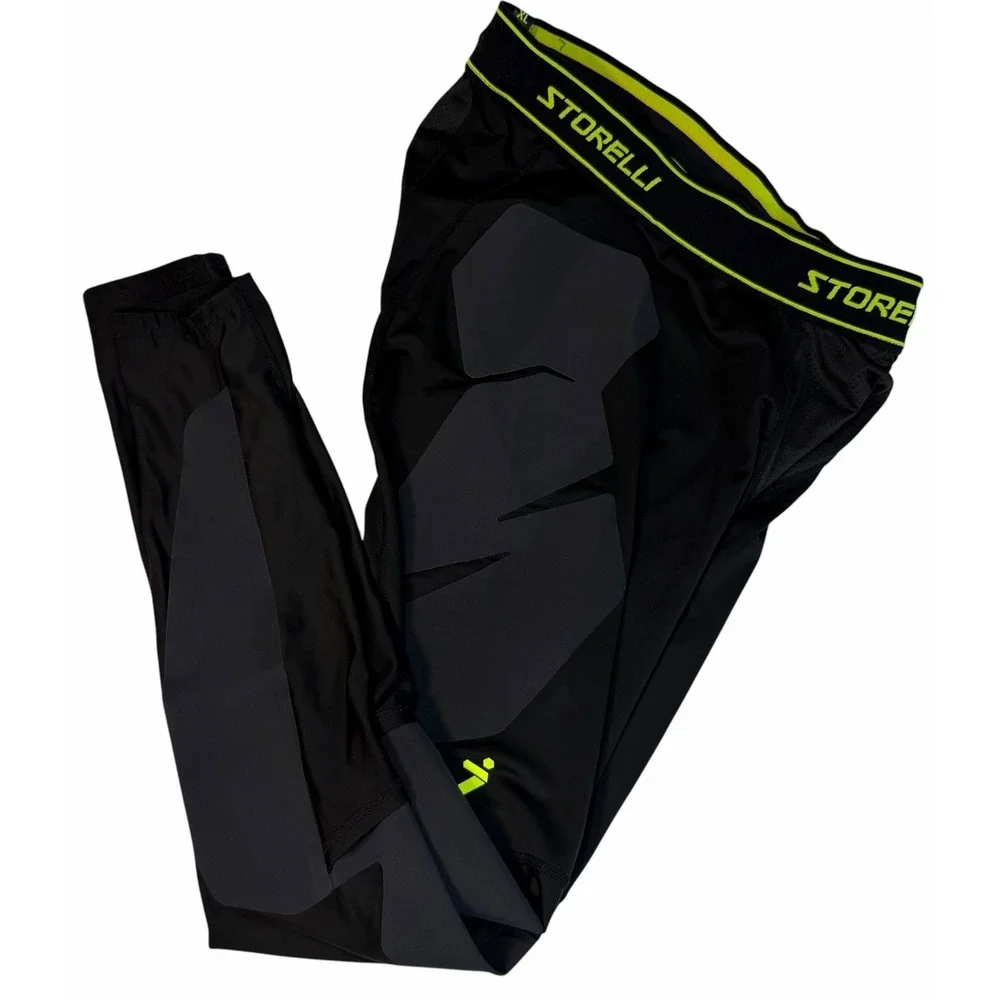 Storelli ExoShield Slider Men's Soccer Futbol Goalie Pants Leggings Black